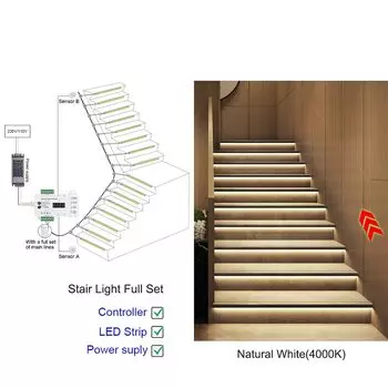 Умный датчик движения для лестниц COB STRIP STEP-05