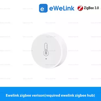 Умный датчик температуры и влажности Zigbee с дистанционным управлением через приложение Tuya Ewelink, совместимый с Alexa и Google Home Automation