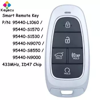 Умный дистанционный автомобильный ключ KEYECU с 5 кнопками для Hyundai Tucson Sonata Santa Fe Palisade Fob 95440-L1060 S1570 S1530 N9070 S8550