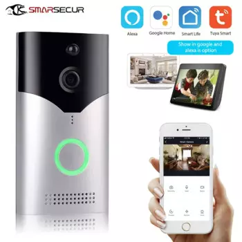 Умный дверной звонок Tuya с Wi-Fi, ручной детектор движения PIR, совместимый с tuya Smart life