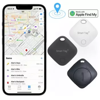 Умный iTag работает с приложением Find My APP, умное устройство, кошелек для ключей, трекер против потери, Bluetooth-совместим с системой IOS