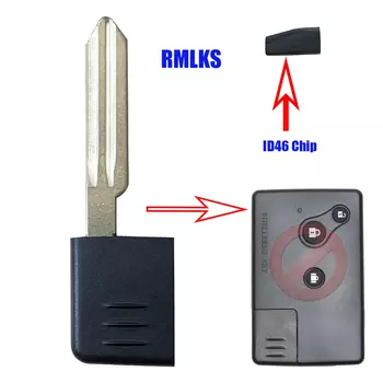 Умный ключ для Nissan Teana, сменный умный ключ, аварийный вставной пульт дистанционного управления с чипом ID46
