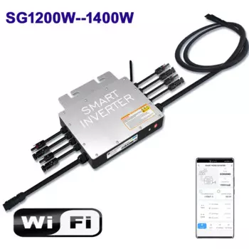 Умный микро-инвертор с функцией защиты Wi-Fi, 1200 Вт, 1400 Вт