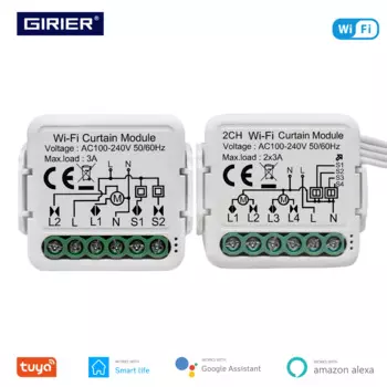 GIRIER Tuya Smart Wi-Fi модуль штор 1/2 банды