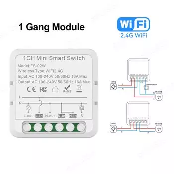 Умный модуль выключателя SZKOSTON Wi-Fi 1/2/3/4 клавиши