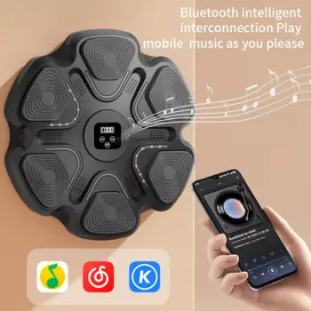 Умный музыкальный боксерский тренажер Умный Bluetooth-совместимый музыкальный боксерский тренажер с боксерскими перчатками Настенный боксерский тренажер