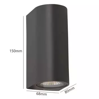 Умный настенный светильник khelse RGB CCT, алюминий+стекло, GU10