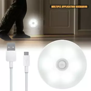 Умный ночник с датчиком движения, лампа с USB-зарядкой для спальни, кухни, ванной, туалета