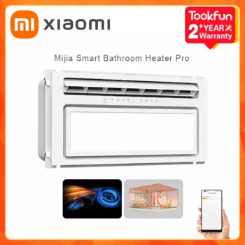 Умный обогреватель для ванной комнаты Xiaomi Mijia Pro, постоянная температура, Bluetooth, 2800 Вт, вентилятор, отопление, сушка, 1300 лм, приложение
