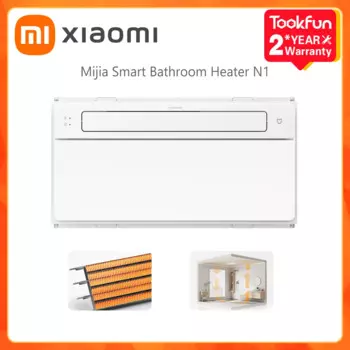 Умный обогреватель для ванной комнаты Xiaomi Mijia N1, графеновый нагрев, переменная частота, постоянная температура, плазменная стерилизация 240 м3/ч