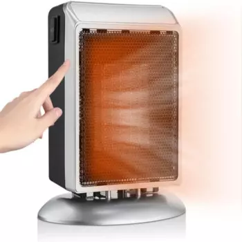 Умный обогреватель помещения, регулируемый термостат/обнаружение температуры/таймер, быстрый нагрев, портативный тепловентилятор с настройками нагрева, доступ к