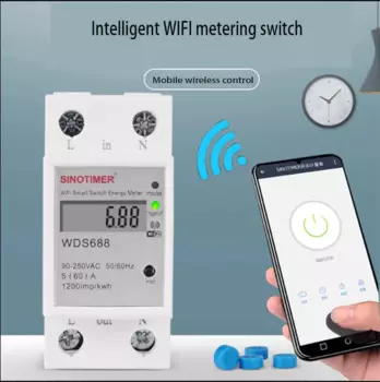 Умный однофазный измеритель электроэнергии, 220 В, Wi-Fi