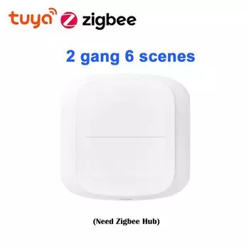 Умный переключатель SZKOSTON 2 клавиши Wi-Fi/Zigbee