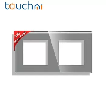 Умный переключатель TOUCHMI Zigbee, настенная розетка европейского стандарта, Typec 1/2/3Gang, серое стекло, сенсорная панель, модуль умной вилки, домашняя автоматизация, детали «сделай сам»