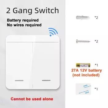 Умный RF 433MHz выключатель SZKOSTON 1/2/3 Gang для Alexa Google Home