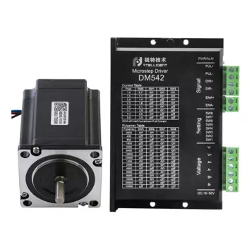 Умный шаговый двигатель Nema 23 57CM23 и Драйвер шагового двигателя Nema 23 DM542, двигатель драйвера 2 нм 24-48 В постоянного тока, комплект шагов