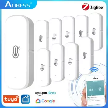 Умный термометр Tuya Wi-Fi/ZigBee, термометр с подключением к дома, совместим с Smart Life, Alexa, Google Assistant