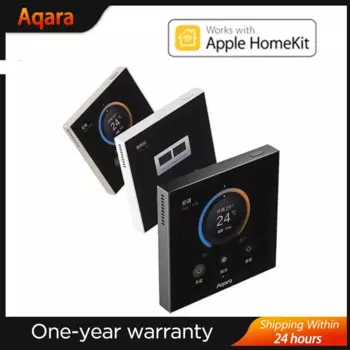 Умный термостат Aqara S3, сенсорный экран, 3,95 дюйма, голосовое/дистанционное управление, поддержка измерения температуры и влажности для приложения Homekit