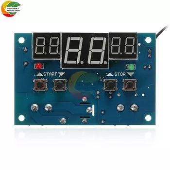 Умный термостат с цифровым дисплеем, 12 В, светодиодный термостат с тремя экранами, модуль контроля температуры, релейный выход