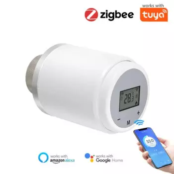 Умный термостат Tuya ZigBee WIFI TRV, термостатический привод клапана радиатора, регулятор температуры, поддержка Alexa, Google Home