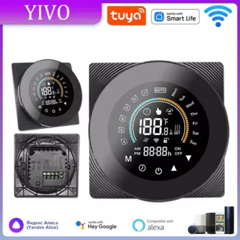 Умный Wi-Fi термостат Tuya с регулировкой температуры, водяной Электрический нагревательный газовый котел Smartlife Alexa Google Home Яндекс