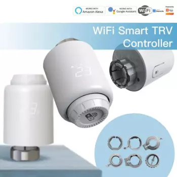 Умный Wi-Fi термостатический клапан радиатора с пультом ДУ