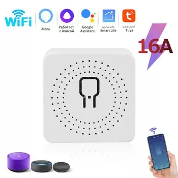 Умный Wi-Fi выключатель GGBEE 16А
