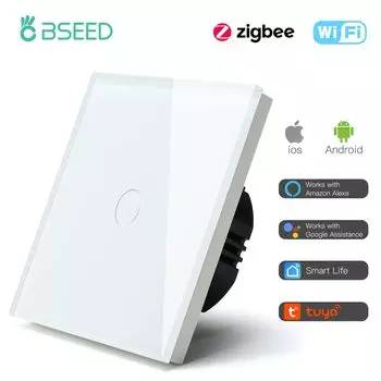 Умный выключатель BSEED Zigbee 1/2/3 клавиш