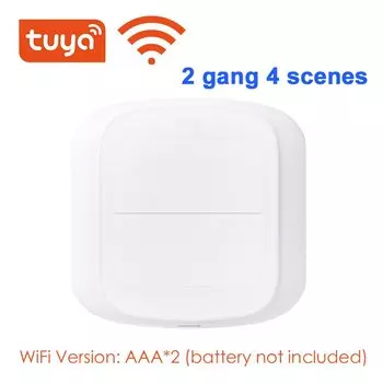 Умный выключатель SZKOSTON 2 клавиши Wi-Fi/ZigBee 6 сцен