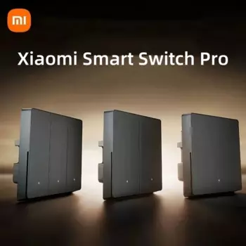 Умный выключатель Xiaomi Pro, беспроводной настенный переключатель с нейтральной линией, стеклянная панель для умного дома, управление через приложение Mijia
