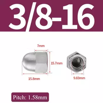 UNC6 # 8 # 10 # 1/4 5/16 3/8 1/2 дюйма желудовые гайки A2 304 купольная крышка желудя из нержавеющей стали гайка глухие отверстия крышки крышки