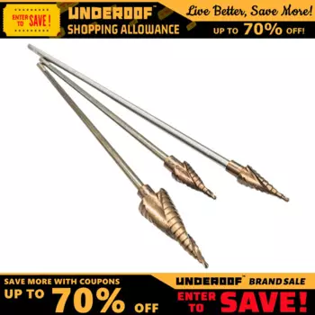 UNDEROOF-Удлиненное длинношаговое сверло, Удлинительный стержень, быстрорежущая сталь HSS, 4241 6542 Титановое сверло Pagoda для деревянного железа