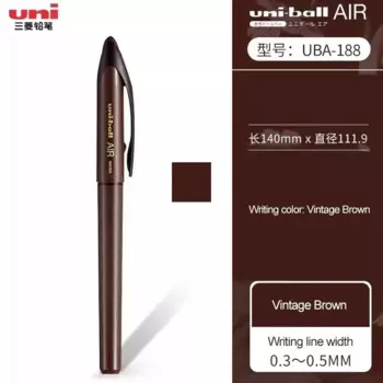 UNI Limited Гелевая ручка UBA-188 0.5 мм чёрная