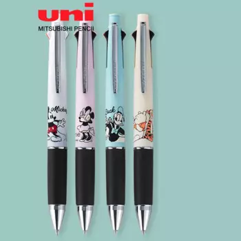 UNI Limited мультфильм 4 + 1 фоторучка Женская Четырехцветная Шариковая ручка + карандаш 5 в 1 комбинированная ручка