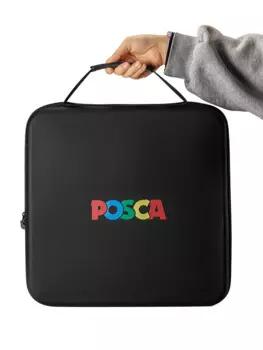 UNI POSCA Пустая коробка для хранения 72/48 отверстий Сумка для PC-1M 3M 5M 8K 17K POP Плакат Маркер Ручки Органайзер Сумка Не включая ручки