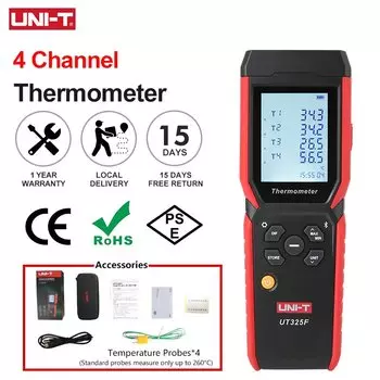 UNI-T 4-канальный термометр UT325F