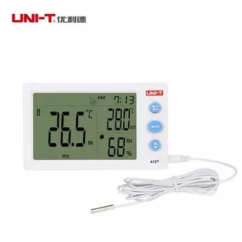 UNI-T A12T A13T Цифровой термогигрометр с будильником
