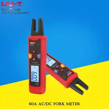 UNI-T UT256 60A вилочный измеритель переменного/постоянного тока True-RMS/удержание данных/функция нулевой/NCV