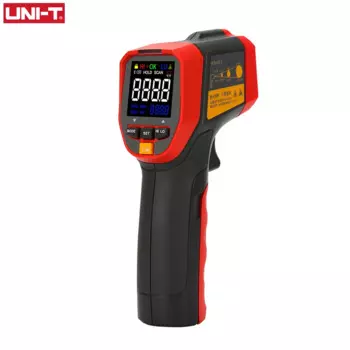 UNI-T UT301A + UT301C + инфракрасный термометр, цифровое измерение температуры, Бесконтактный круглый лазерный термометр, термометр, пистолет