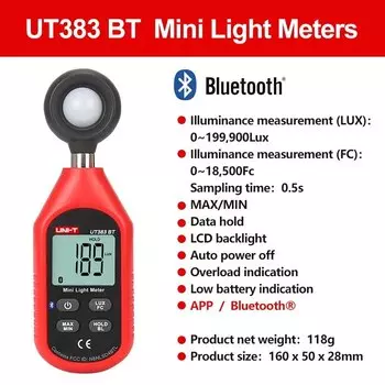 UNI-T UT383BT Измеритель освещенности