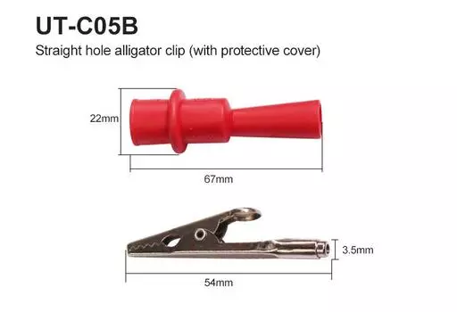 UNI-T зажим типа крокодил UT-C05A/UT-C05B