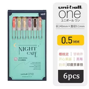 Uniball One Гелевые ручки, 6 цветов