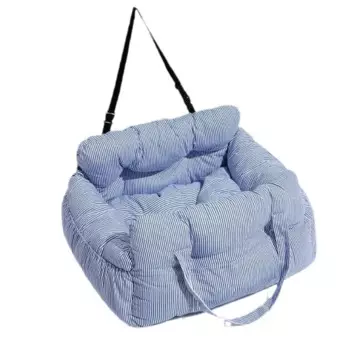 Уникальное автомобильное сиденье для собак в полоску с ремнями, мягкое сиденье-бустер для собак для маленьких, средних и больших собак и кошек, сумка-переноска для домашних животных