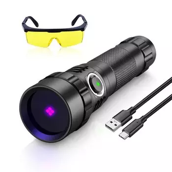 UniqueFire 365NM черный ультрафиолетовый перезаряжаемый фонарик