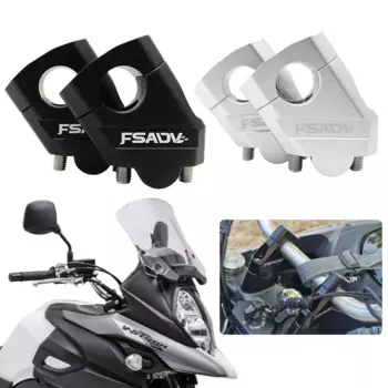 Универсальный руль мотоцикла 28 мм 11/8 "22 мм 7/8" для Honda, BMW, Benelli, Kawasaki, крепление на ручку, зажим