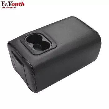 Универсальный автомобильный подлокотник на заднее сиденье, 2-рядный консольный ящик с подстаканником, подлокотник на заднее сиденье, консольный ящик для всех автомобилей Ford