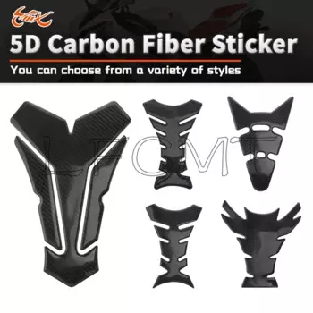Универсальная мотоциклетная защитная наклейка на бак из углеродного волокна, декоративная наклейка, подходит для BMW Suzuki Yamaha Honda Kawasaki ETC