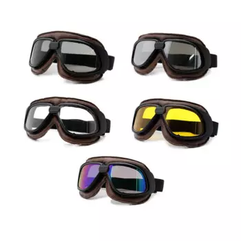 Универсальные мотоциклетные винтажные очки Пилот Мотоцикл Скутер Байкер Мото очки стимпанк очки для шлема Harley Google