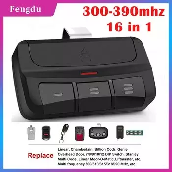 Universal Multifrequency Garage Remote 300-390MHz