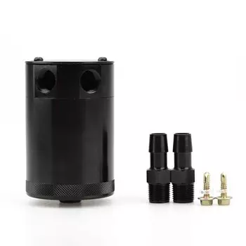 УНИВЕРСАЛЬНЫЙ маслоуловитель на два отверстия, 300 мл, компактный алюминиевый резервуар, маслоуловитель, 2-портовый топливный бак, дышащий чайник